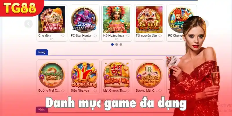 Danh mục trò chơi đa dạng, đồ hoạ cực sắc nét